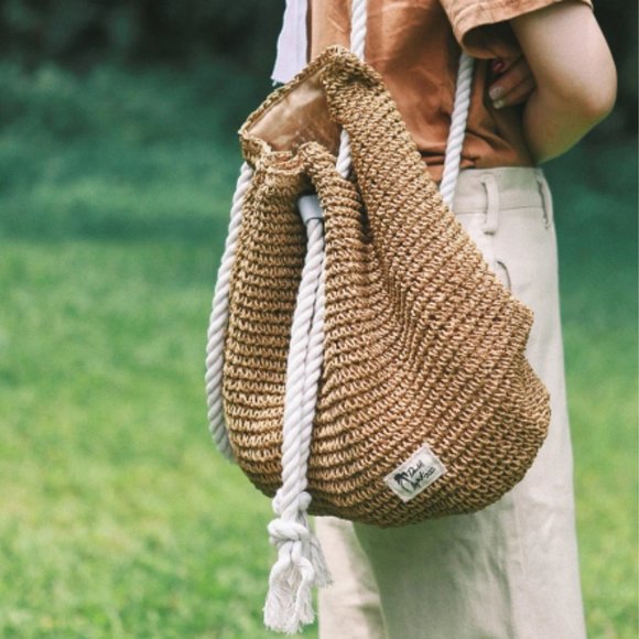 Summer Straw Bag Women Backpack Fashion Rucksack Weaved For Girls Mochila Backpa